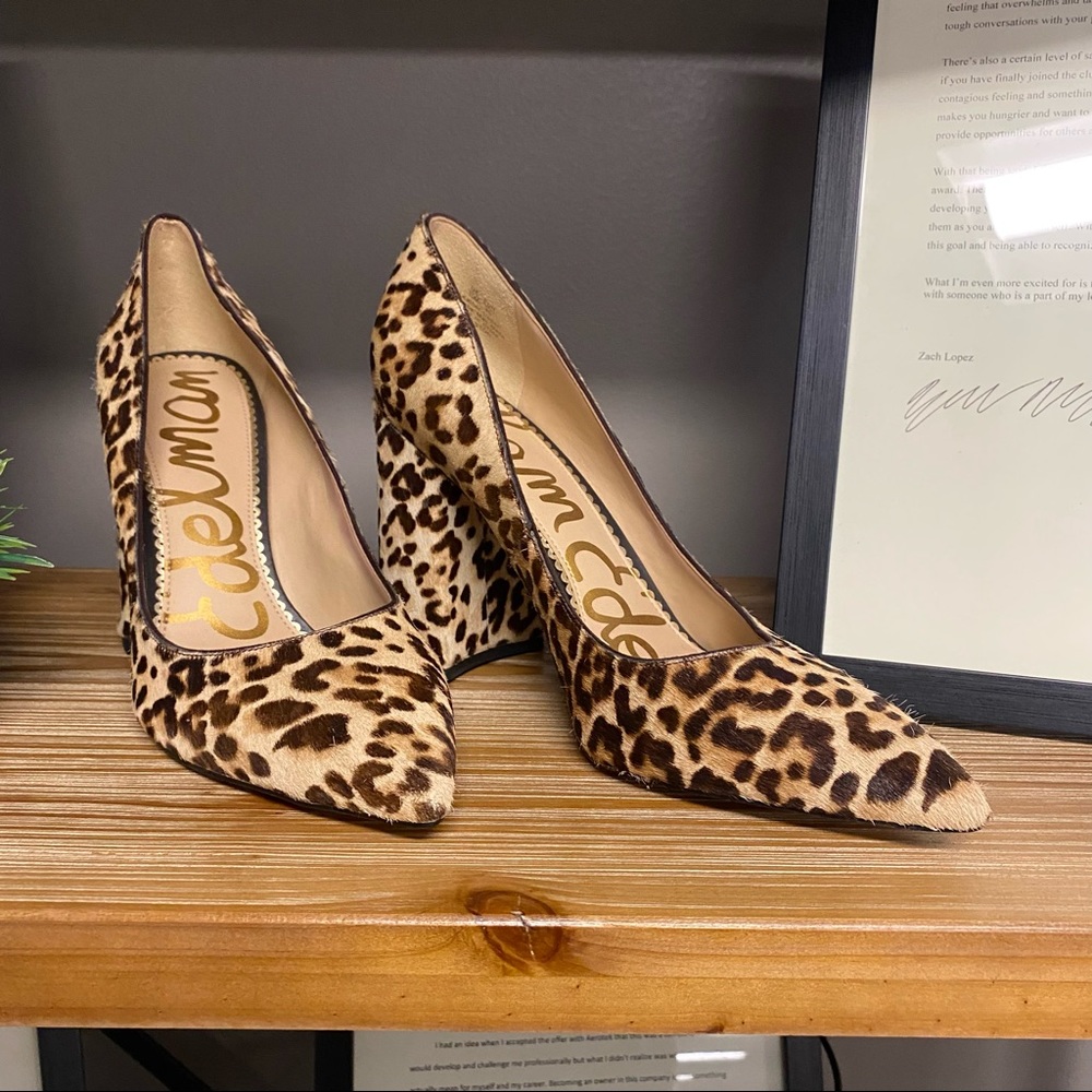 Sam Edelman Cheetah Block Heel - NWOT
